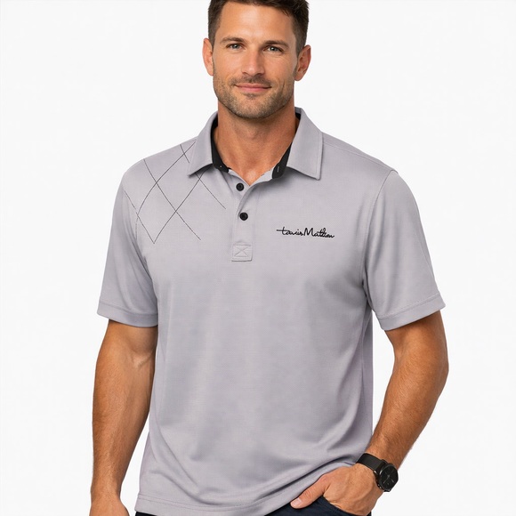 Travis Mathew Other - Travis Mathew Men's XL Polo Shirt Gray Performance Golf Logo|Excellent Condition